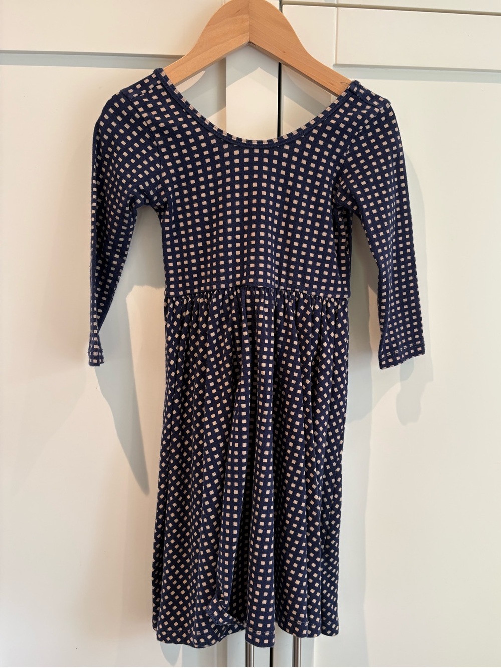 Alice + Ames Twirl Ballet Dress Navy Blue and Tan Square  Size 6